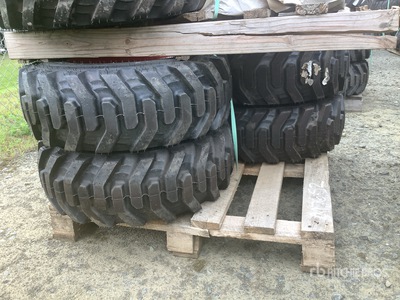 Quantity of (4) Bobcat 10x16.5 Pneus (Unused)