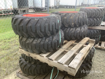 Quantity of (4) Bobcat 10x16.5 Pneus (Unused)