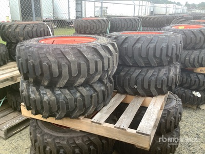 Quantity of (4) Bobcat 10x16.5 Pneus (Unused)