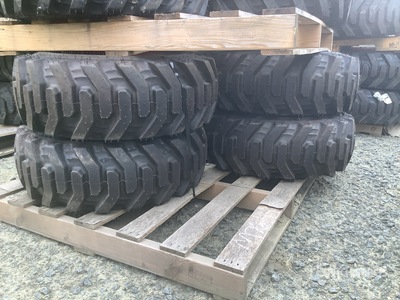 Quantity of (4) Bobcat 10x16.5 Pneus (Unused)