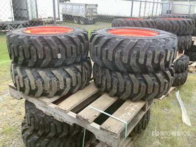 Quantity of (4) Bobcat 10x16.5 Pneus (Unused)