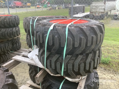 Quantity of (4) Bobcat 10x16.5 Pneus (Unused)