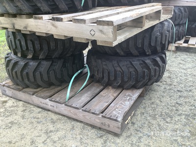 Quantity of (4) Bobcat 10x16.5 Pneus (Unused)