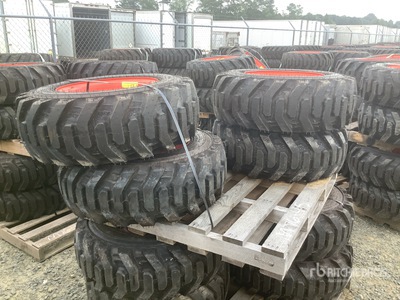 Quantity of (4) Bobcat 10x16.5 Pneus (Unused)
