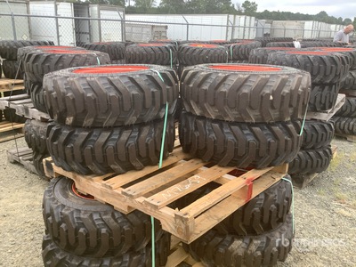 Quantity of (4) Bobcat 10x16.5 Pneus (Unused)