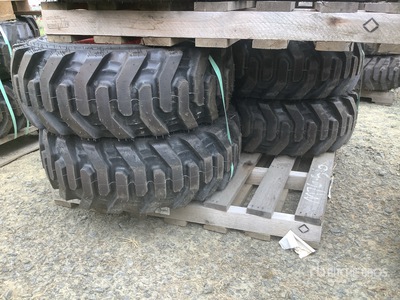 Quantity of (4) Bobcat 10x16.5 Pneus (Unused)