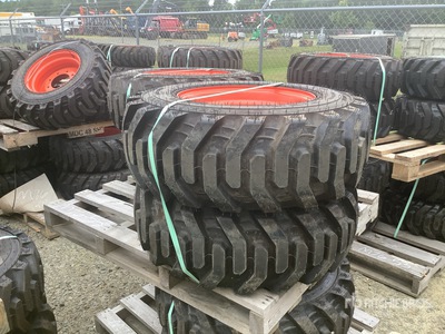 Quantity of (4) Bobcat 10x16.5 Pneus (Unused)