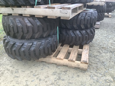 Quantity of (4) Bobcat 10x16.5 Pneus (Unused)