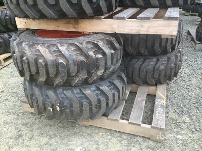 Quantity of (4) Bobcat 10x16.5 Pneus (Unused)