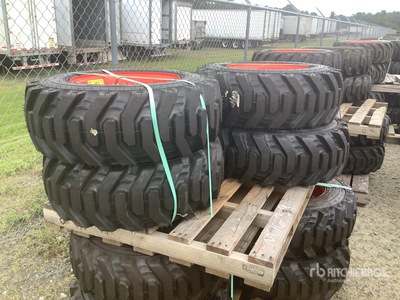 Quantity of (4) Bobcat 10x16.5 Pneus (Unused)