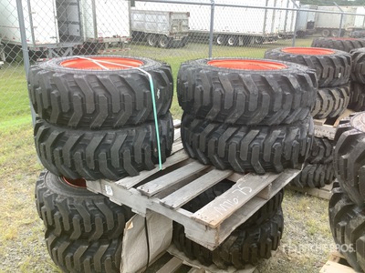 Quantity of (4) Bobcat 10x16.5 Pneus (Unused)