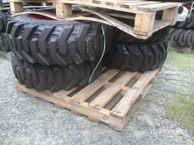 Quantity of (4) Bobcat 10x16.5 Pneus (Unused)