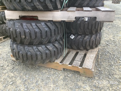 Quantity of (4) Bobcat 10x16.5 Pneus (Unused)