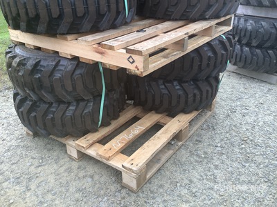 Quantity of (4) Bobcat 10x16.5 Pneus (Unused)