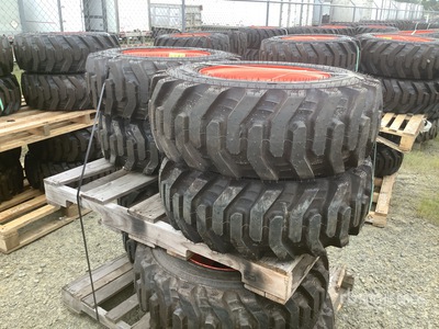 Quantity of (4) Bobcat 10x16.5 Pneus (Unused)