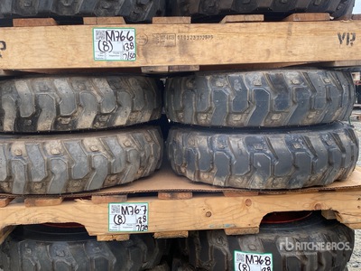 Quantity of (8) Bobcat 5.70-12 w/Wheels (Unused) - Fits Bobcat S570