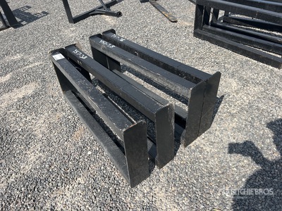 Quantity of (4) All-Star Skid Steer Attachment Mounting Plate (Unused)