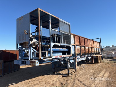 2009 HREM Portable Open Top Waste Compaction Trailer