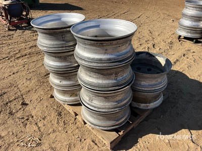 Quantity of (12) 8.25 x 22.5 Wheels