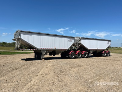 2016 Doepker 28 ft Tri/A Super B-Train Lead Remolque de granos