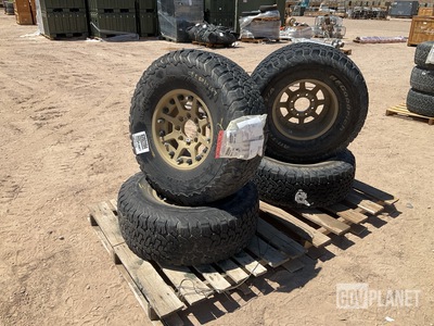 (4) BF Goodrich 37X12.50R17LT Tires w/Wheels