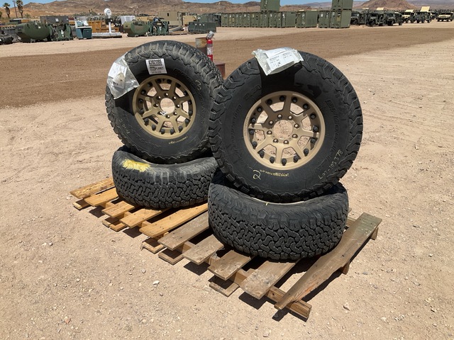 (4) BF Goodrich 37X12.50R17LT Tires w/Wheels