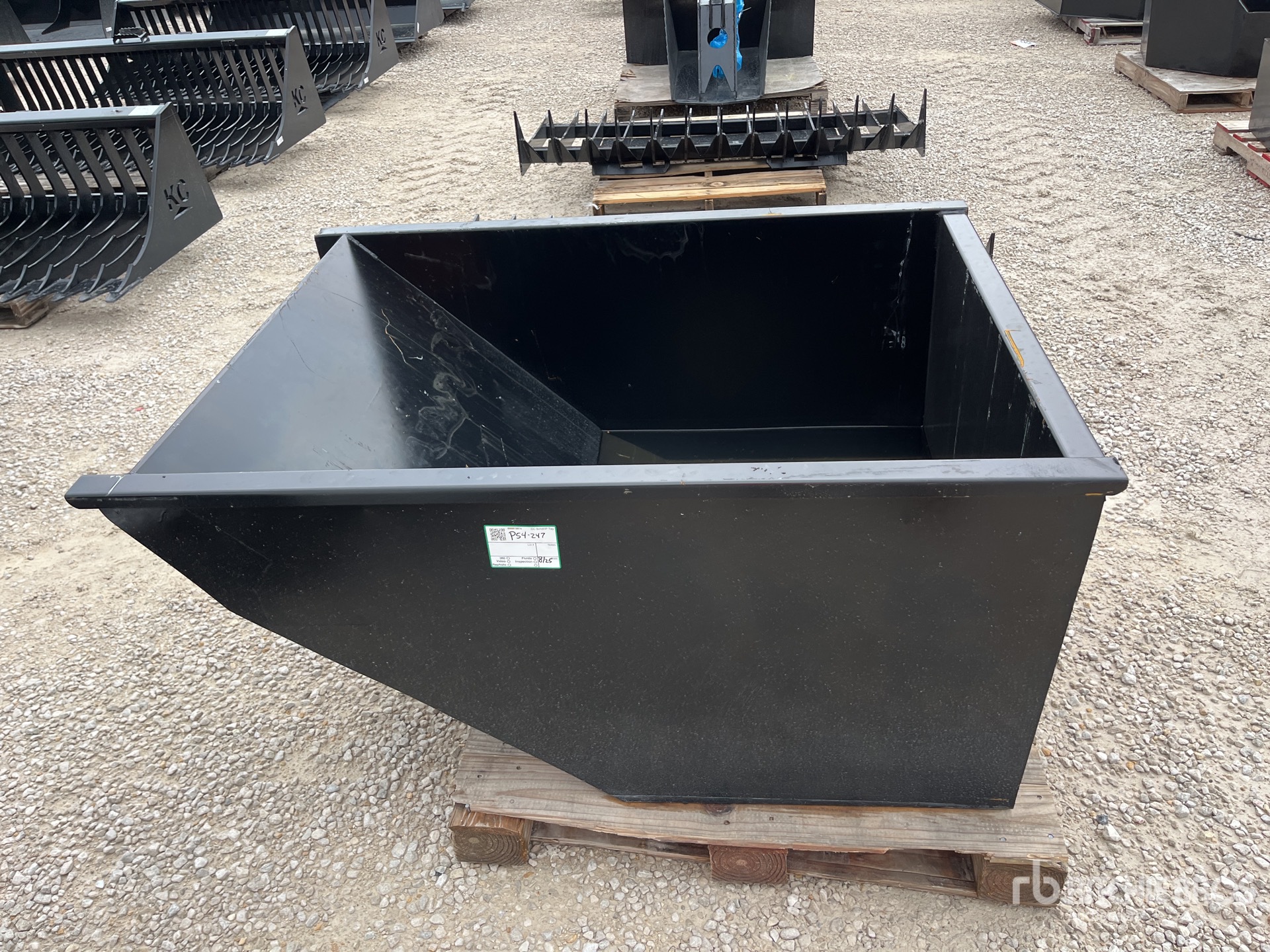 2025 Kit  Containers Skid Steer Dump Hopper