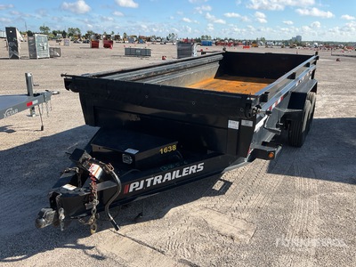2023 PJ 16 ft T/A Dump Utility Trailer