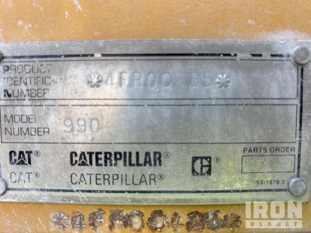 CARGADOR FRONTAL 2001 CATERPILLAR 990SERIESII