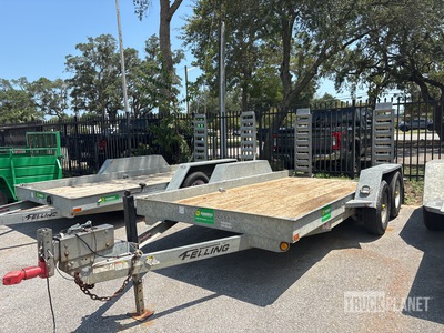 2017 Felling FT-10P-GW 14 ft T/A Equipment Trailer