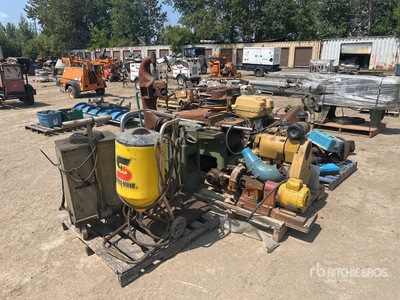 Quantity of engine, band saw, grinder, battery charger, tamperplate