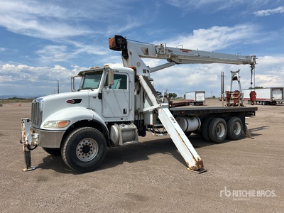 Altec AC18-70 18 ton Straight Boom on 2007 Peterbilt 340 6x4 Truck Tractor w/Crane