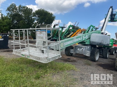 2015 Genie S-60X 4WD Diesel Telescopic Boom Lift