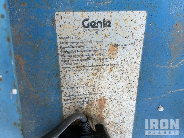 ELEVADOR TIJERA 2016 GENIE GS2632