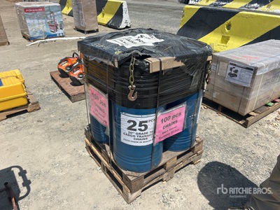Quantity of (100) 20 ft Cargo Transport Chains (Unused)