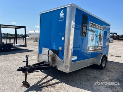 2022 Spartan SP6X12SA 12 ft S/A Pet Grooming Enclosed Trailer