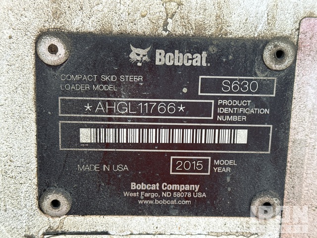MINI CARGADOR SOBRE RUEDAS 2015 BOBCAT S630