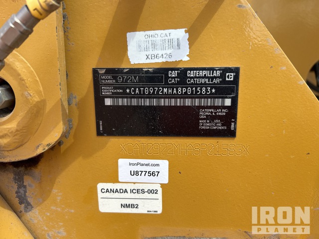 CARGADOR FRONTAL 2017 CATERPILLAR 972M