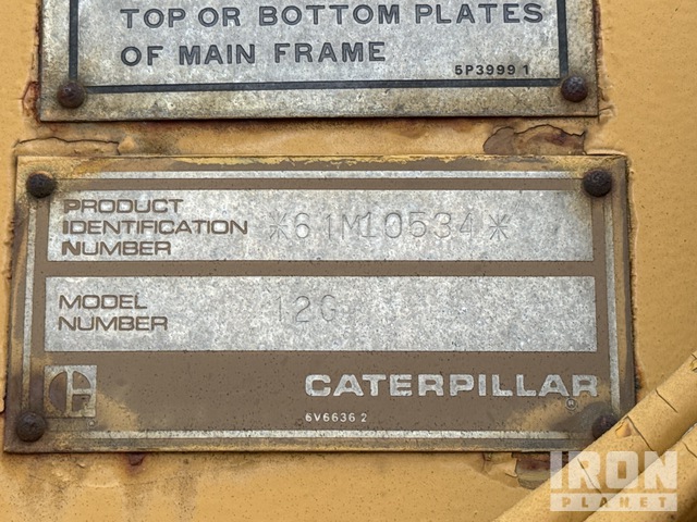 MOTOCONFORMADORA CATERPILLAR 12G 1984