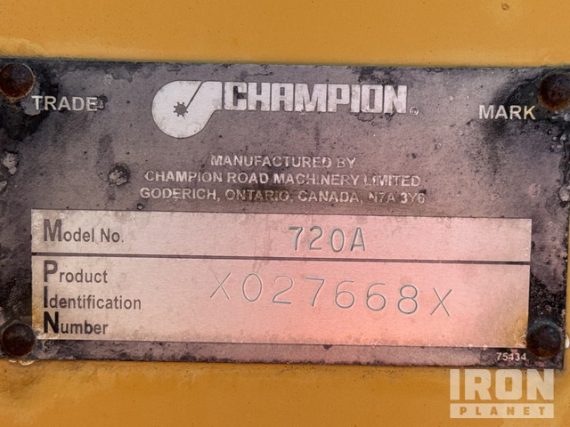 MOTOCONFORMADORA CHAMPION 720ASERIESV 1997