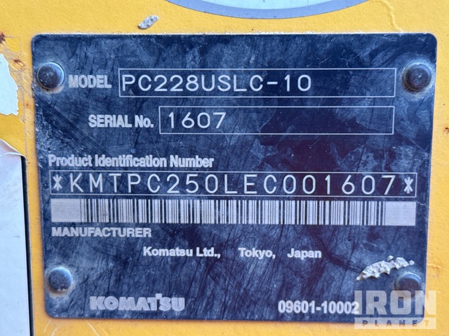 EXCAVADORA 2016 KOMATSU PC228USLC10