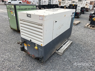 2020 Atlas Copco XAS185KDUFT4 185 cfm Skid-Mounted Compresseur à air