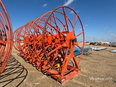 Quantity of (5) Lay Flat Hose Reels Divers - Industriel