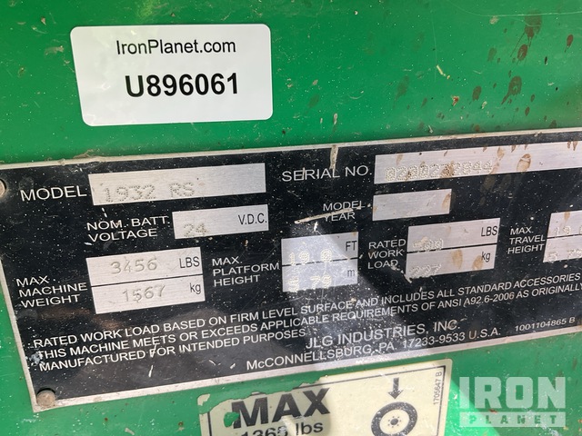 ELEVADOR TIJERA 2014 JLG 1932RS