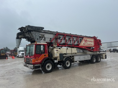 2002 Putzmeister TB130 126 ft on 2002 Mack MR688S 8x4 Concrete Conveyor Truck