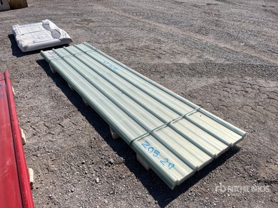 Quantity of (20) Clear 3ft x 12ft Polycarbonate Panel