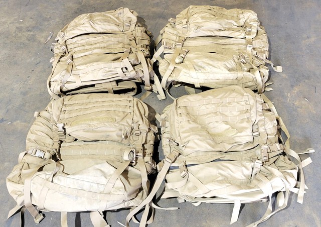 (4) USMC Coyote FILBE Pack Complete in Good Condition