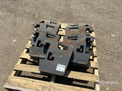 Quantity of (7) M8071 Kubota Tractor Weights