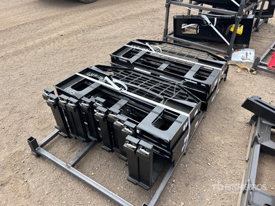 Quantity of (6) Pallets of 2025 GIYI GY-DHC 45 in Skid Steer Forks (Unused)