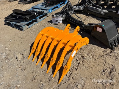 2025 GIYI 32 in Fit to cat 305 teeth Excavator Rake (Unused)